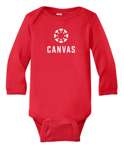 Infant Short Sleeve Baby Rib Bodysuit - RED